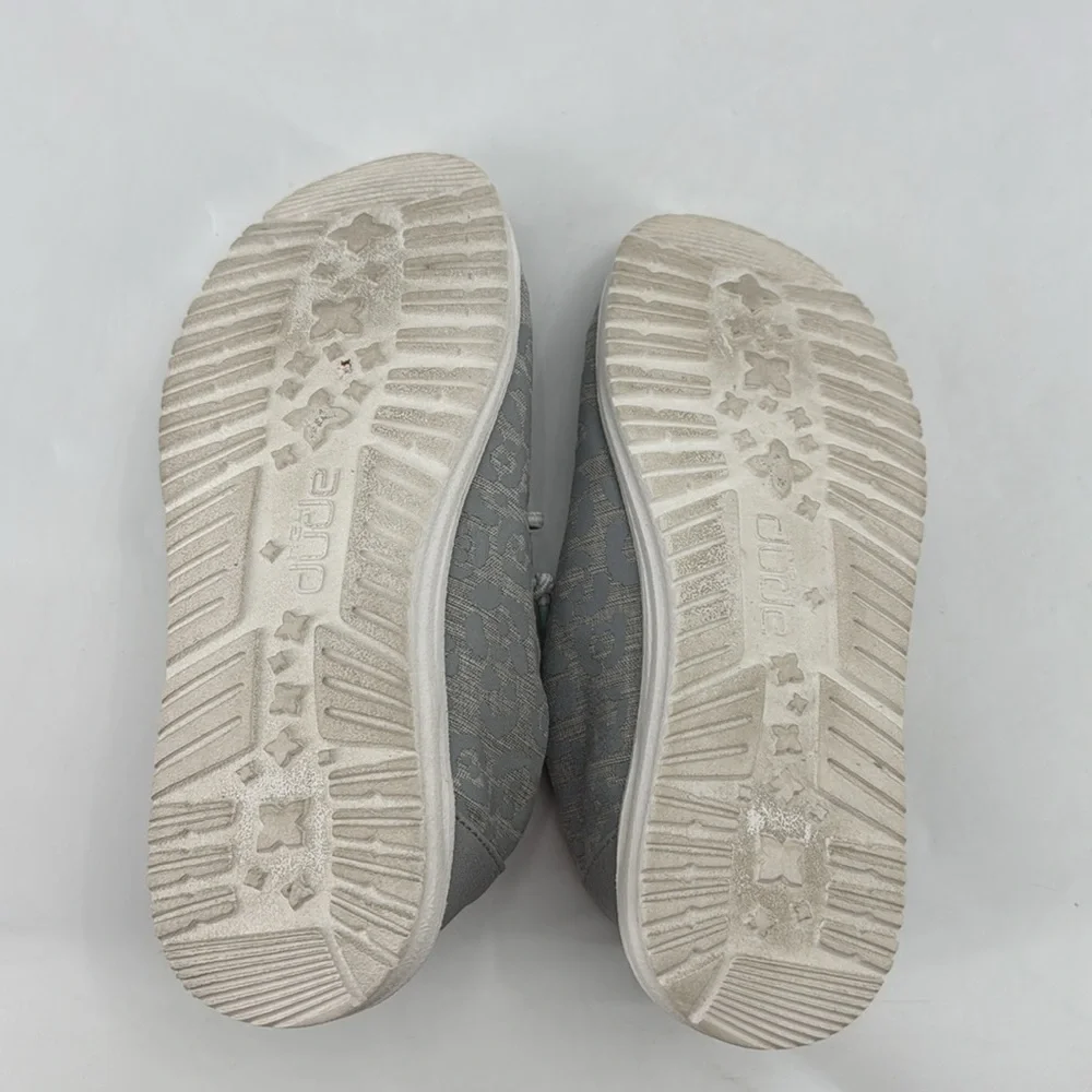 Hey Dude Youth Cat Eye Grey Boat Shoes Slip On Loafers Shoes
